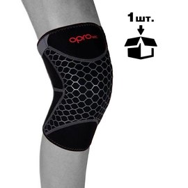 Наколенник спортивный OPROtec Knee Support with Open Patella L Black (TEC5729-LG), Размер: L, Цвет: Чёрный, изображение 2