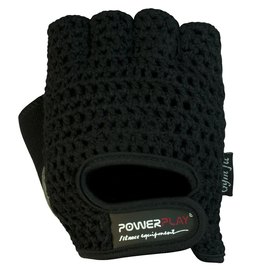 Рукавички для фітнесу PowerPlay 1953 чорні M (PP_1953_M_Black), Розмір: M, Колір: Чорний, зображення 2