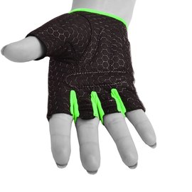 Рукавички для фітнесу PowerPlay 2935 жіночі сіро-зелені XS (PP_2935_XS_Green_Line), Розмір: XS, Колір: Сірий/Зелений, зображення 3