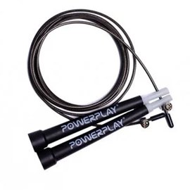 Скакалка скоростная PowerPlay 4202 черная (PP_4202_Black), Цвет: Чёрный, изображение 2