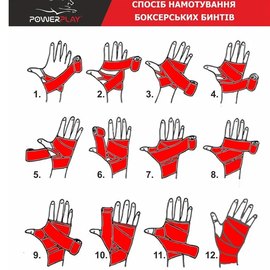 Бинты для бокса PowerPlay 3046 синие 3м (PP_3046_3m_Blue), изображение 6