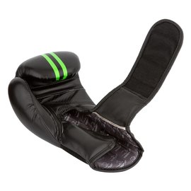 Боксерські рукавички PowerPlay 3016 Чорно-зелені 14 ун (PP_3016_14oz_Black / Green), Вага: 14 унцій, зображення 5