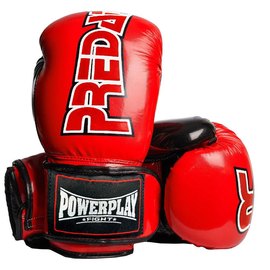 Боксерські рукавички PowerPlay 3017 Червоні карбон 12 ун (PP_3017_12oz_Red), Вага: 12 унцій
