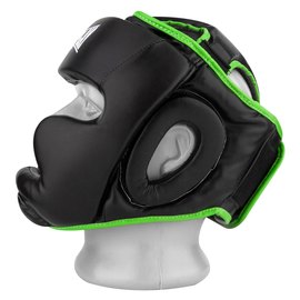 Боксерський шлем PowerPlay 3100 PU Черно-зеленый S (PP_3100_S_Black/Green), Размер: S, изображение 2