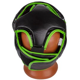 Боксерський шлем PowerPlay 3100 PU Черно-зеленый M (PP_3100_M_Black/Green), Размер: M, изображение 5