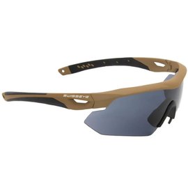 Баллистические очки Swiss Eye Nighthawk черный, песочный 40292