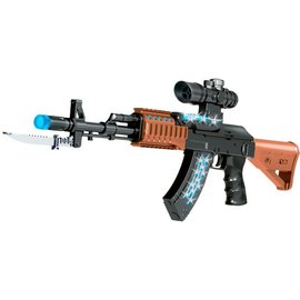 Іграшковий світло-звуковий автомат ZIPP Toys AK47 ц:чорний (827B)