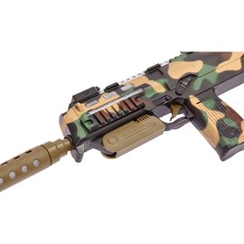 Іграшковий світло-звуковий автомат ZIPP Toys HK MP7 в наборі з окулярами ц:камуфляж/коричневий (810A), зображення 6