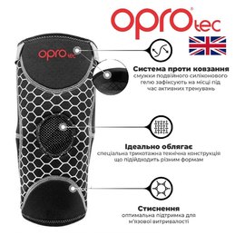 Наколенник спортивный OPROtec Knee Support with Open Patella M Black (TEC5729-MD), Размер: M, Цвет: Чёрный, изображение 5