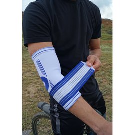 Налокотник спортивный Power System PS-6007 White/Blue L/XL (PS-6007_L/XL_White-Blue), Размер: L/XL, Цвет: Белый/Синий, изображение 3