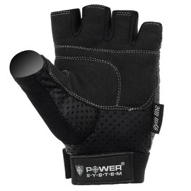 Рукавички для залу Power System PS-2500 Black L (PS-2500_L_Black), Розмір: L, Колір: Чорний, зображення 4