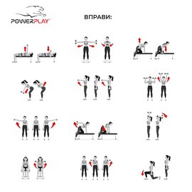 Гантель PowerPlay 4125 виниловая 3 кг зеленая (PP_4125_3kg), Вес: 3 кг, изображение 4
