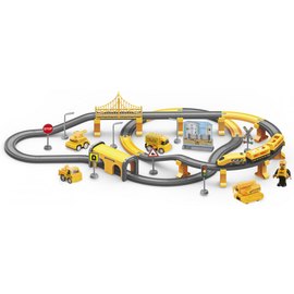 Игровой набор ZIPP Toys Городской Экспресс 92 детали желтый (AU6881AB)