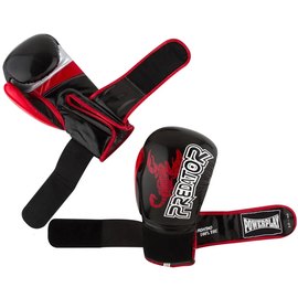 Боксерские перчатки PowerPlay 3007 Черные карбон 10 ун (PP_3007_10oz_Black), Вес: 10 унций, изображение 2