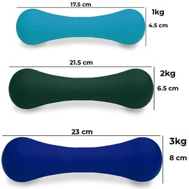 Гантель PowerPlay 4126 неопреновая 1 кг (PP_4126_1kg), Вес: 1 кг, изображение 2