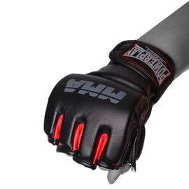Рукавички для MMA PowerPlay 3053 чорно-червоні S/M (PP_3053_S/M), Розмір: S/M, зображення 2