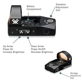 Коллиматорный прицел Vortex Venom Red Dot 6 MOA Крепление Weaver/Picatinny (VMD-3106), изображение 5