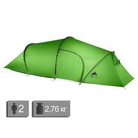 Палатка 3F Ul Gear Taihang 2 210T 3 season темно-зеленый (2210T3S), изображение 2