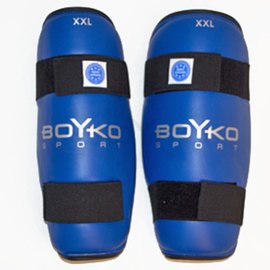 Защита ног BoYko BS - голень, для кикбоксинга, композиционная кожа, синий M (bs6013122102), Размер: M, Цвет: Синий