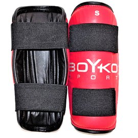 Защита ног BoYko BS - голень композиционная кожа красный M (bs6015222302), Размер: M, Цвет: Красный, изображение 2