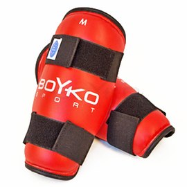 Защита ног BoYko BS - голень, для кикбоксинга, композиционная кожа, красный 3XL (bs6013122306), Размер: 3XL, изображение 2