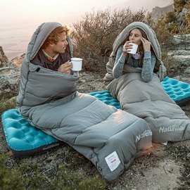 Спальный&nbsp;мешок&nbsp;Naturehike M400 NH20MSD02 зеленый (6927595748145-R), Сторона застежки: Правая, Цвет : Green, изображение 2