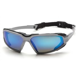 Очки защитные с уплотнителем Pyramex Highlander Silver Anti-Fog синие зеркальные (2ХАИЛ-90)