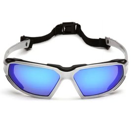 Очки защитные с уплотнителем Pyramex Highlander Silver Anti-Fog синие зеркальные (2ХАИЛ-90), изображение 2