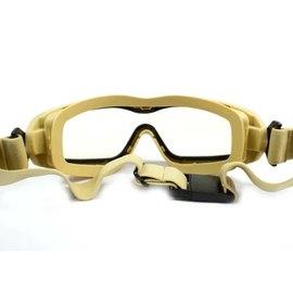 Очки защитные с уплотнителем Pyramex V2G-Plus XP TAN Anti-Fog прозрачные в песочной оправе (2В2Г-Т10П), Цвет оправы: Песочный, Цвет линз: Прозрачный, изображение 5