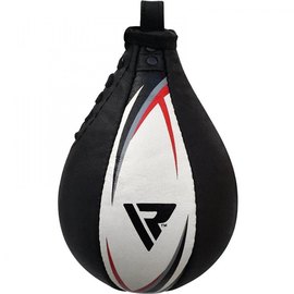 Пневмогруша боксерская RDX 2Y Boxing Speed Ball Leather Multi White/Red (541_30306), изображение 3
