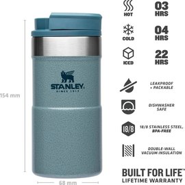 Термочашка Stanley Classic Never Leak Hammertone Ice 0.25 л (6939236383004), изображение 6