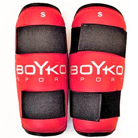 Защита ног BoYko BS - голень композиционная кожа красный L (bs6015222303), Размер: L, Цвет: Красный