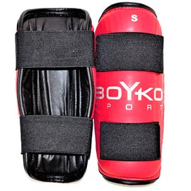 Защита ног BoYko BS - голень композиционная кожа красный 3XL (bs6015222306), Размер: 3XL, Цвет: Красный, изображение 2