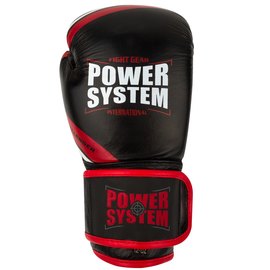 Боксерські рукавички Power System PS 5005 Challenger Black/Red 12 унцій (PS-5005_12oz_Black/Red), Вага: 12 унцій, зображення 2
