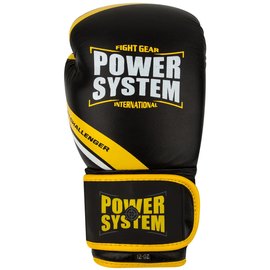 Боксерські рукавички Power System PS 5005 Challenger Black/Yellow 12 унцій (PS-5005_12oz_Black/Yellow), Вага: 12 унцій, зображення 2