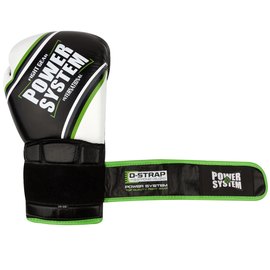 Боксерські рукавички Power System PS 5006 Contender Black/Green Line 14 унцій (PS-5006_14oz_Black/Green), Вага: 14 унцій, зображення 4