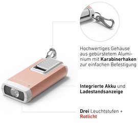 Фонарь-брелок LedLenser K6R Gray 502577, изображение 3