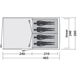Палатка Easy Camp Galaxy 400 Steel Blue (120413) 929573, изображение 4