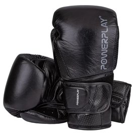 Боксерські рукавички PowerPlay 3087 Чорні 16 ун (PP_3087_16oz_Black), Вага: 16 унцій