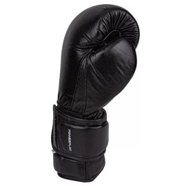 Боксерські рукавички PowerPlay 3087 Чорні 16 ун (PP_3087_16oz_Black), Вага: 16 унцій, зображення 2