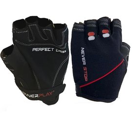Рукавички для фітнесу PowerPlay 9076 чорні L (PP_9076_L_Black), Розмір: L, Колір: Чорний