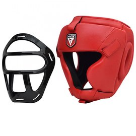 Боксерский шлем тренировочный RDX Guard Red M (3193_402995), Размер: M, изображение 2