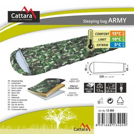 Cпальный мешок Cattara Army камуфляж 13404, изображение 5