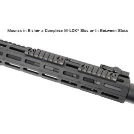 Планка Leapers M-LOK Picatinny, 7 слотов, 8 см black (MTURS10M), изображение 5