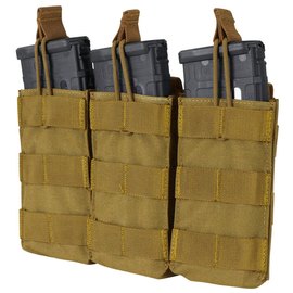 Подсумок Condor Triple M4/M16 Mag для 3-х магазинов, открытый койот (MA27-498), Цвет: Коричневый
