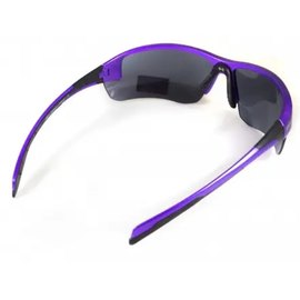 Очки защитные открытые Global Vision Hercules-7 Purple зеркальные серые (1ГЕР7-Ф70), Цвет оправы: Фиолетовый, Цвет линз: Серый, изображение 3