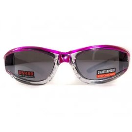 Очки защитные с уплотнителем Global Vision FlashPoint Pink-Silver зеркальные серые (1ФЛЕШ-Ц20), изображение 2