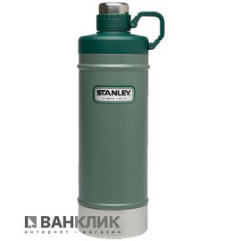 Класический термос Stenley объемом 0,62 л зеленый (6939236321785)