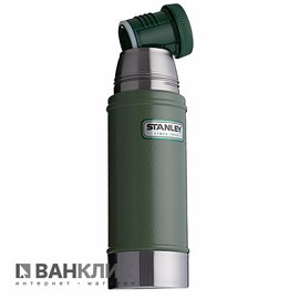 Классический термос Stanley объемом 0.47л зеленый (6939236301411)