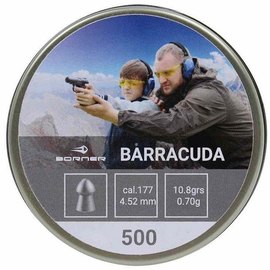 Свинцовые пули Borner "Barracuda", для винт., 4,5 (500 шт.) 0,70 г, Количество в упаковке: 500 шт.